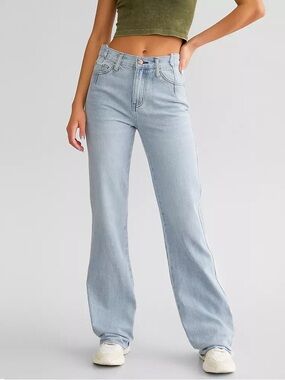 Flying Monkey High Rise Wide Leg Jean light wash 28